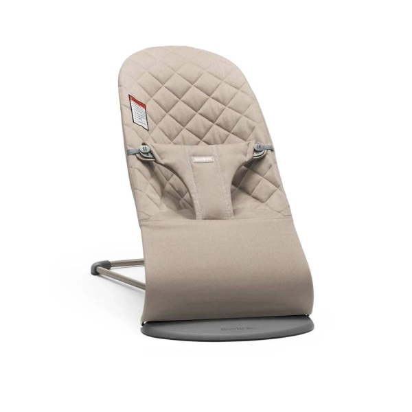 BabyBjörn Bouncer Bliss Classic Quilt Woven, Sand Gray