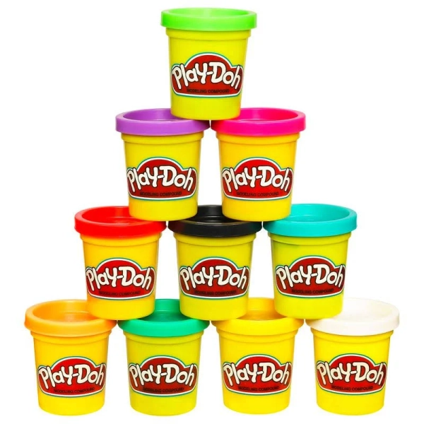 Play-Doh Modeling Compound 10 Pack Case of Colors, Non-Toxic, Assorted Colors, 2