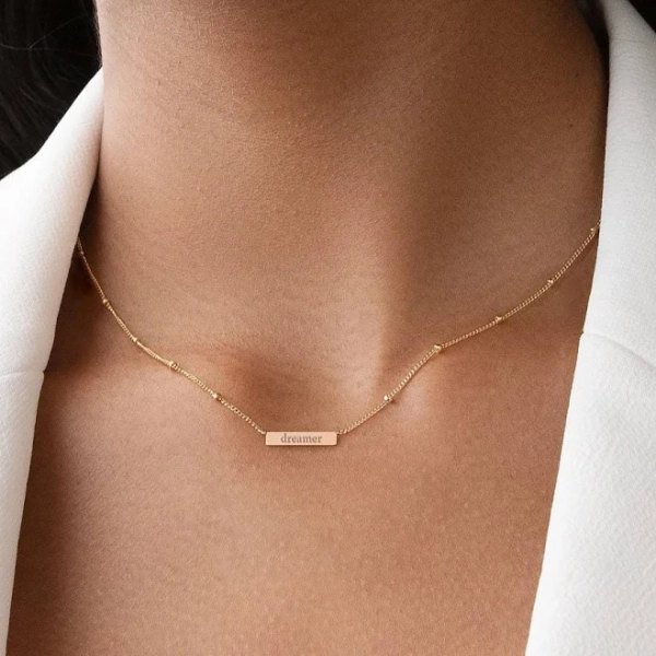 Tiny Bar Necklace