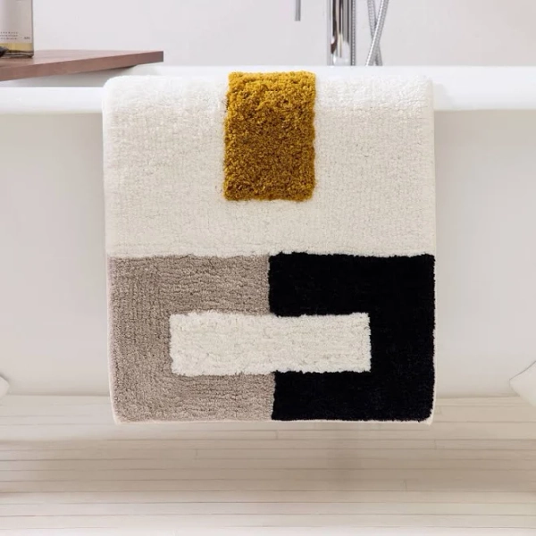 West Elm Color Block Bath Mat