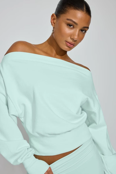 SoftTerry™ Rib Off Shoulder Sweater