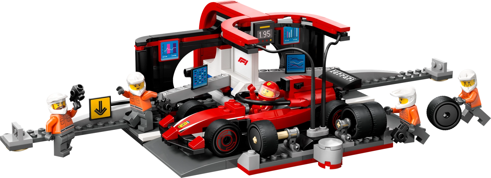F1® Pit Stop & Pit Crew with Ferrari Car