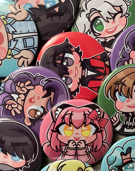 Aphmau Pinback Buttons - Aphmau Character Pins