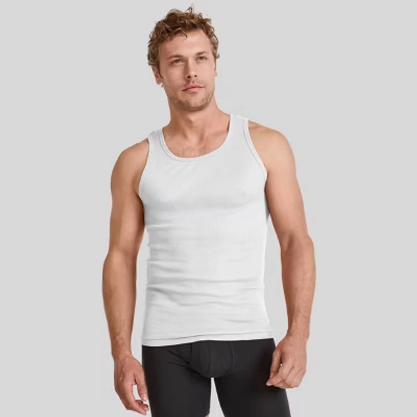 Men's 100% Cotton Tank 3pk