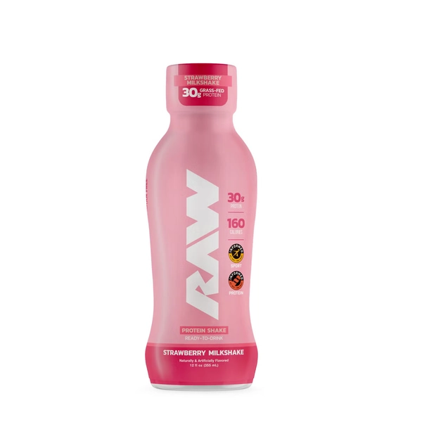 Protein Shake RTD - Strawberry Milkshake - 12 fl oz. (12 Bottles)