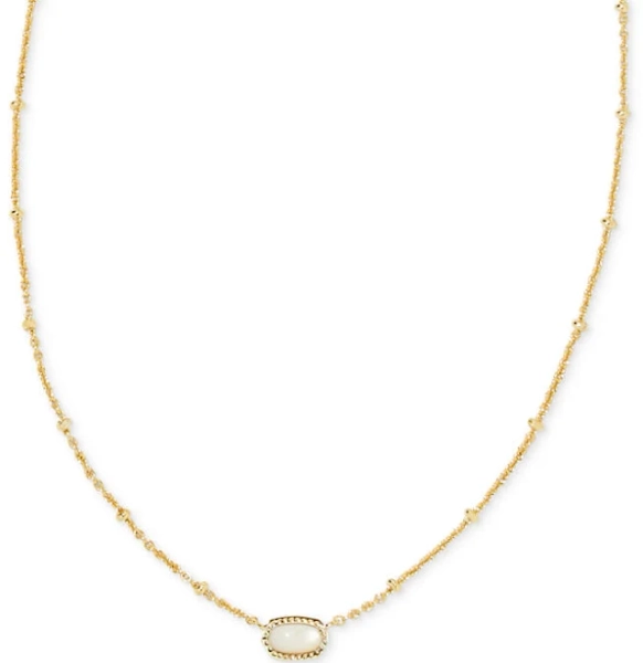 Kendra Scott Mini Elisa Gold Satellite Short Pendant Necklace
