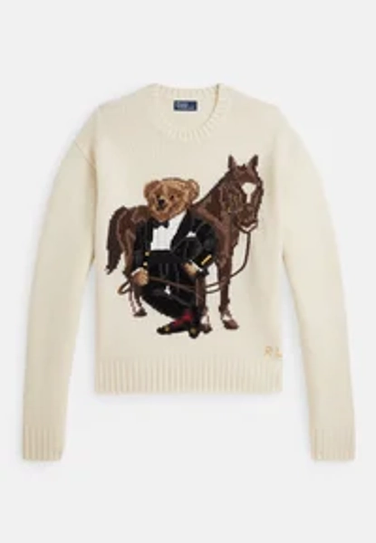POLO BEAR WOOL CREWNECK SWEATER - Maglione - nevis