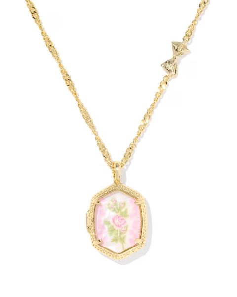 Kendra Scott x LoveShackFancy Daphne Gold Locket Necklace