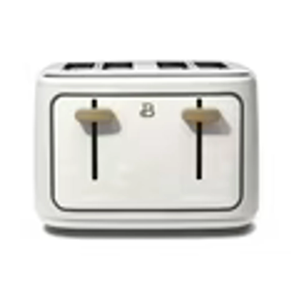 Beautiful 4-Slice Toaster with Touch-Activated Display, White Icing by Drew Barrymore