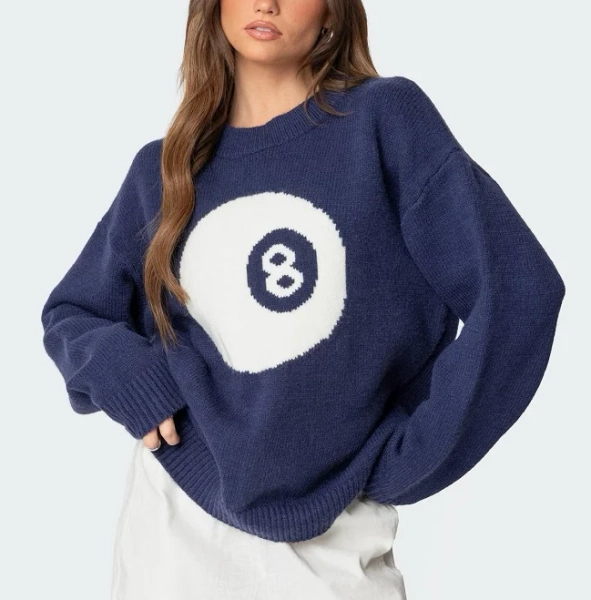Edikted Women's Magic 8 Oversized Chunky Knit Sweater