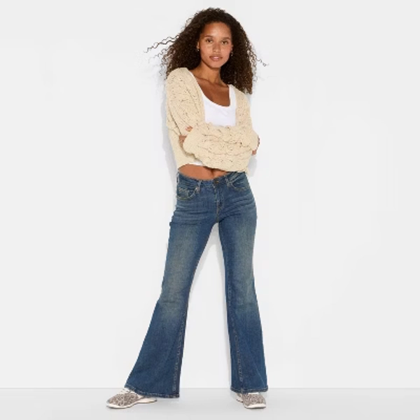Women's Mid-Rise Flare Jeans - Wild Fable™