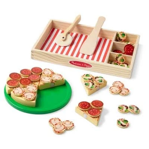 Melissa & Doug Wooden Pizza Party Play Set