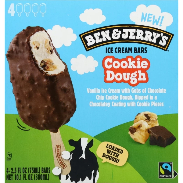Ben & Jerry's Cookie Dough Ice Cream Bars