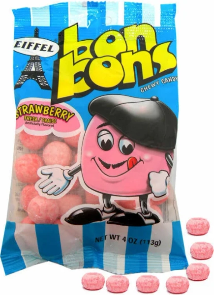 Eiffel Bon Bons Strawberry Chewy Candy