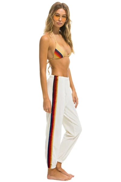 CLASSIC VELVET SWEATPANTS - WHITE – Aviator Nation