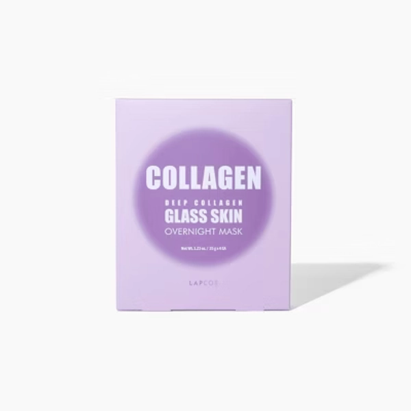 LAPCOS Deep Collagen Glass Skin Overnight Face Mask Set - 4pk