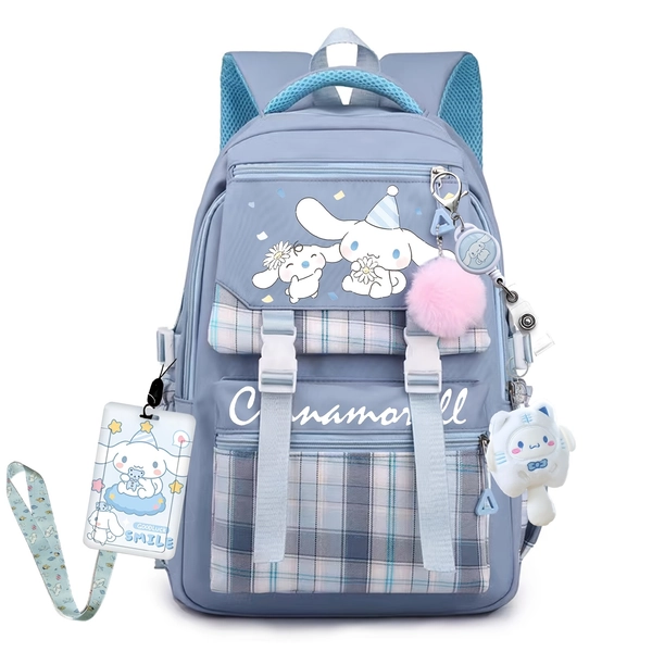Sanrio Cinnamoroll Backpack Kawaii Backpacks with Pocket Cinnamoroll Cute Travel Bag Anime Gifts for