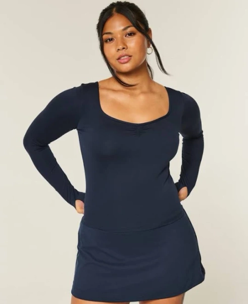 Hollister Gilly Hicks Active Recharge Cinch Sweetheart Top