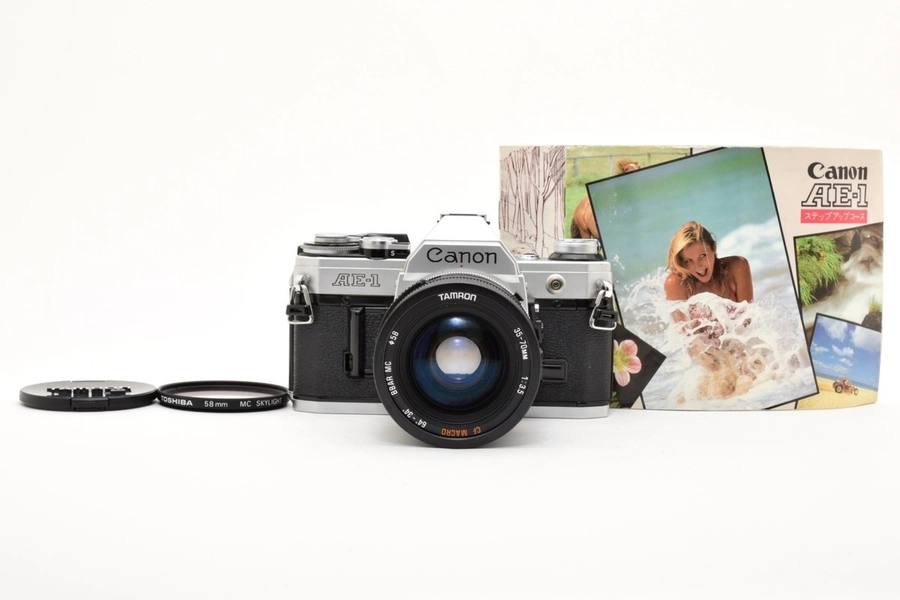 【Excellent】Canon AE-1 35mm Film Camera w/TAMRON 35-70mm F3.5 #2913762