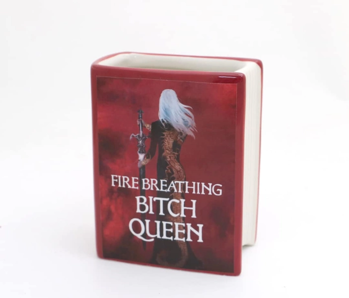 Fire Breathing Bitch Queen Book Vase