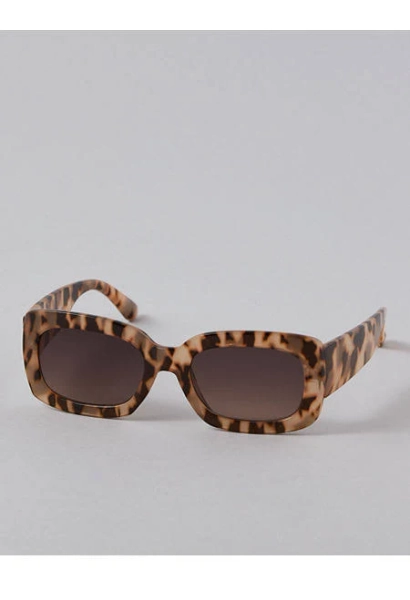 AE Women's Square Tortoise Shell Sunglasses
