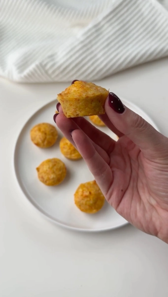 Cheesy Carrot Bites - Real Little Meals