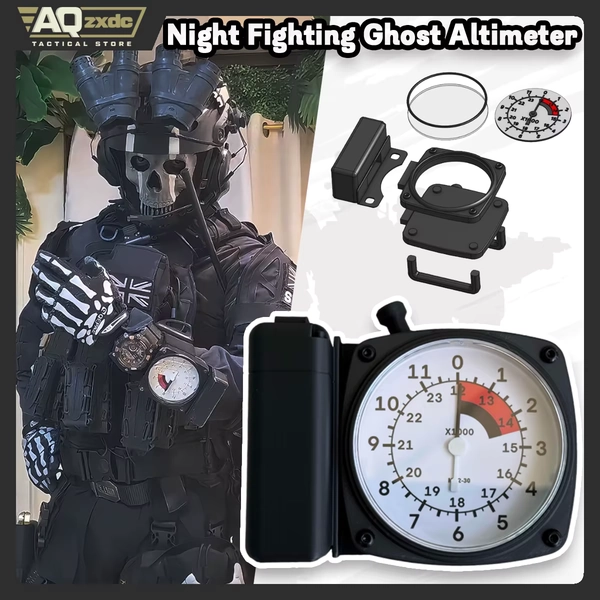 AQzxdc COD 19 Night Fight Ghost Altimeter Altimeter Barometer Accessories Military Model Night Attack Ghost High Jump Barometer - AliExpress 18