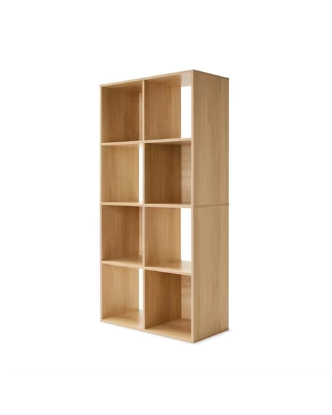 8 Cube Display Storage Unit - Oak - Oak - One Size