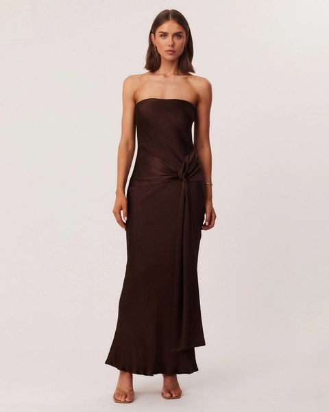 Angie Tie Front Maxi Dress - ICONIC EXCLUSIVE