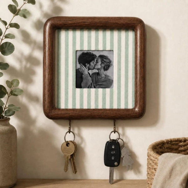 Couples Personalized Photo Frame Key Holder Housewarming New Home Gift