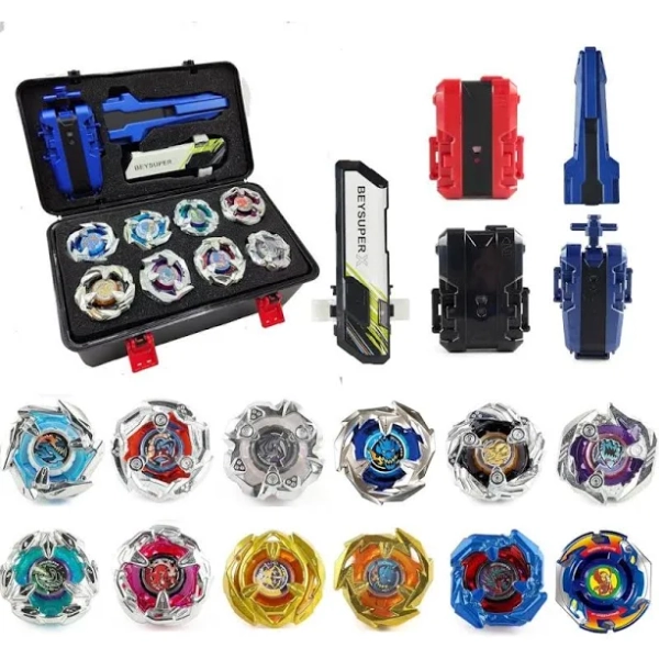 Battling Set, Spinning Toy Combat Battling Game Set, Spinning Gift for Boys, Ages 8, 10, 12+ (12 Spinning Tops Tool Box)