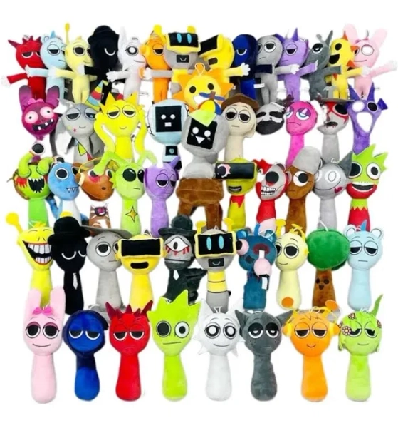 2025 New Sprunki Plush Toys Soft Rhythm Box Plush Dolls Stuffed Game Merchandise Plushies for