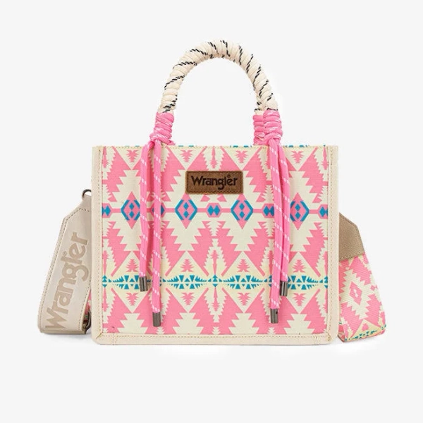 Wrangler Southwestern Print Rope Tote Bag