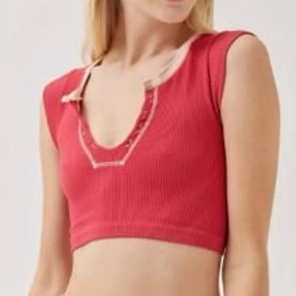 Urban Outfitters Go For Gold Top In Red - New Women | Color: Red | Size: M