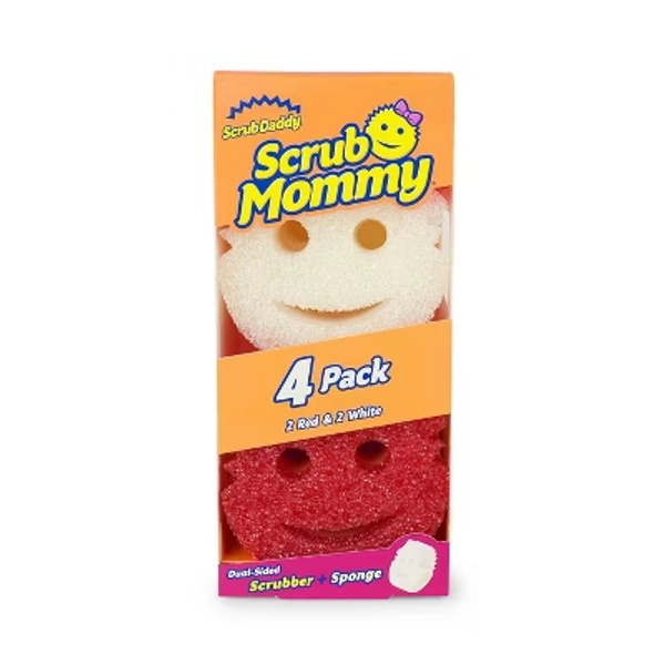 Scrub Daddy Dual-Sided Scrubber Sponge - 4ct