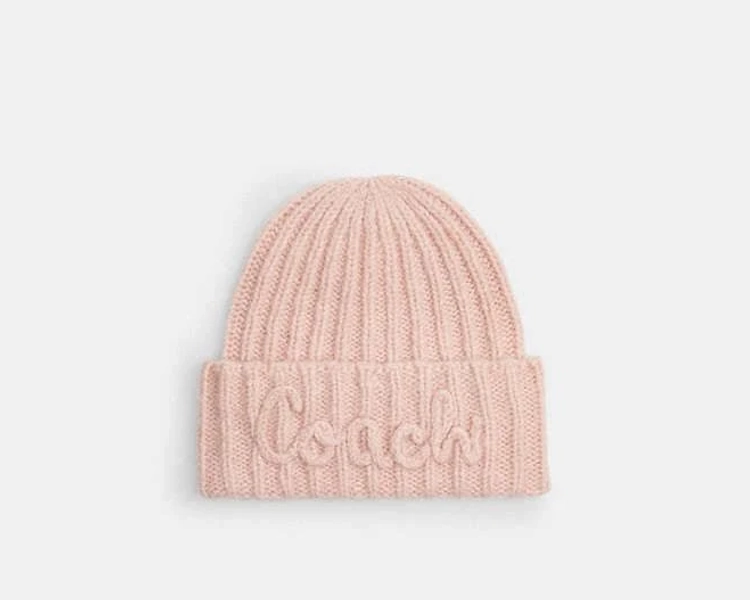 Coach Women's Script Knit Beanie