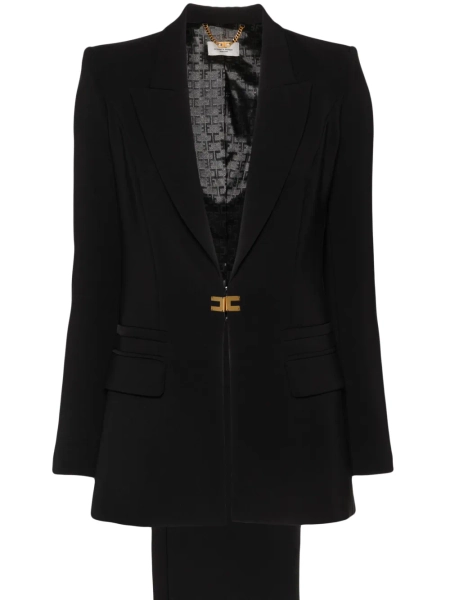 Elisabetta Franchi tailleur à plaque logo | 42