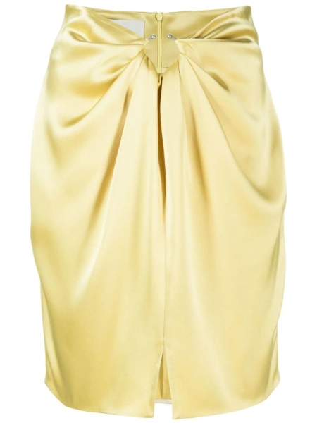 Nanushka minijupe en satin à design drapé | M