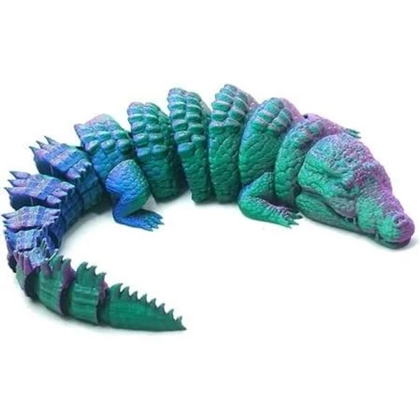 3d Printed Crocodile Articulated Models