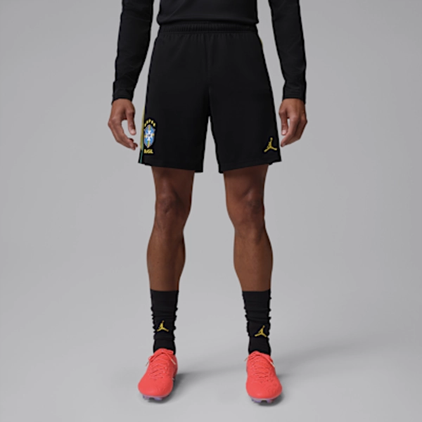 Brasilien Academy Pro Jordan Dri-FIT Fußballshorts aus Strickmaterial (Herren)