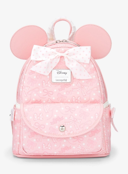 Loungefly Disney Minnie Mouse Debossed Bows Mini Backpack — BoxLunch Exclusive