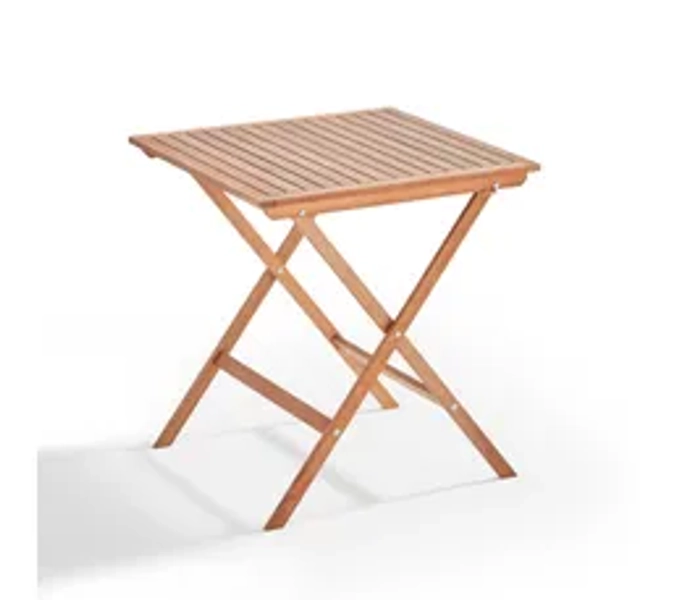 Ensemble Table Carrée Pliante Et 2 Chaises Pliantes Blanches Sete