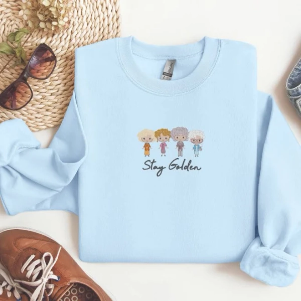 Golden Girls Embroidered Crewneck Gildan