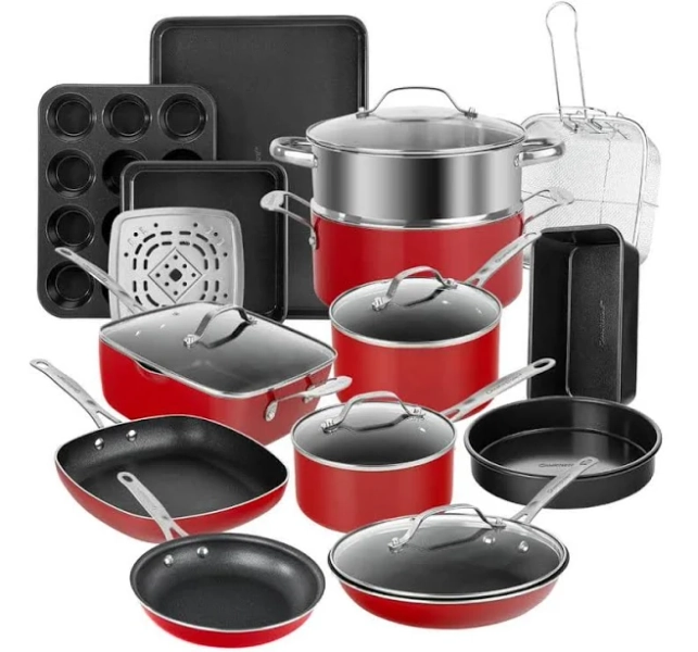 Granitestone 20 Piece Nonstick Cookware and Bakeware Set