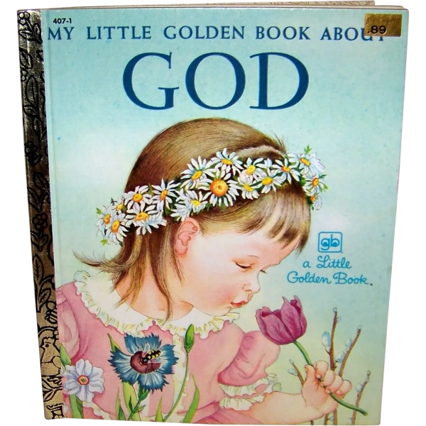 Vintage 1980 Little Golden Book About God