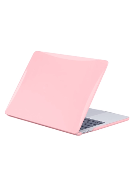 Transparent Case Compatible With Apple Laptop, Sturdy Protective Plastic Hard Shell Case Cover For Air Pro Case-(Pink)