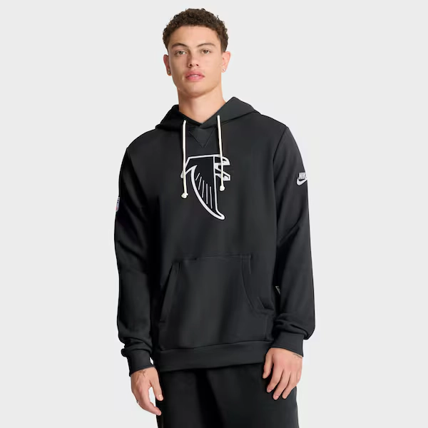 Atlanta Falcons Nike Sideline Standard Issue Alt 2 Dri-FIT Hoodie - Black