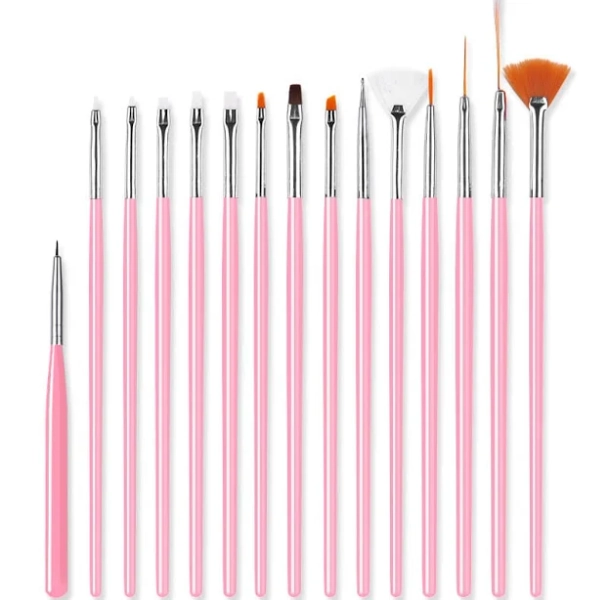 Pink Nail Brushes