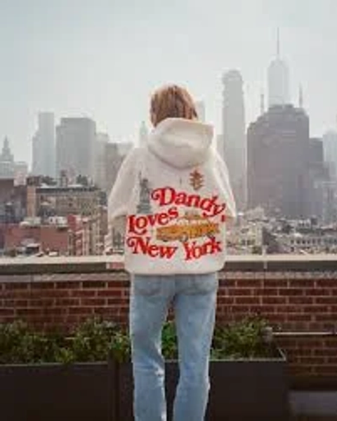 "New York" Oversized Lux Hoodie in Heather Gray - Large