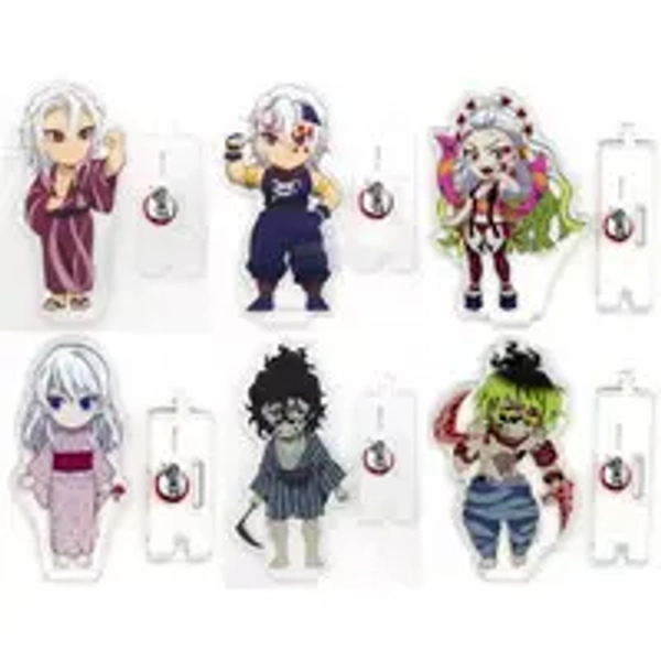 (USED) (Full Set) Demon Slayer - Acrylic stand - ufotable cafe Limited - Uzui Tengen & Daki & Gyuutarou